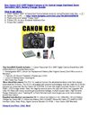 Canon G12 10MP Digital Camera w 5x Optical Image Stabilized Zoom DavisMAX NB7L BatteryCharger Bundle