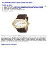Seiko Men's SGFA10 Brown Leather Strap Watch