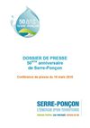 Dossier de presse 50 ans Serre-Ponçon. 