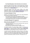 Term Paper Bibliography: Certain Hints that can be Considered