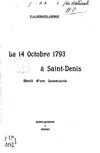 Le 14 octobre 1793 à Saint-Denis: récit d'un Laonnois