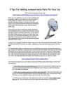 Junkyard Auto Parts Are Cheap Auto Parts