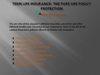 Term life insurance- the pure life policy protection