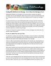 Dealing With Infidelity in Your Marriage - Does it Mean Your Marriage is Over?