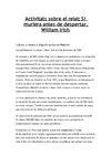 Activitats sobre el relat: Si muriera antes de despertar