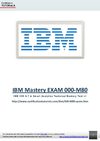 IBM IBM MASTERY 000-M80 
