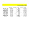 nomina de salarios