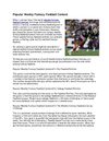 Popular Weekly Fantasy Football Contest