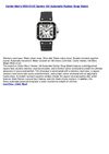 Cartier Men's W20121U2 Santos 100 Automatic Rubber Strap Watch
