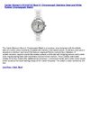 Cartier Women's W10197U2 Must 21 Chronoscaph Stainless Steel and White Rubber Chronograph Watch