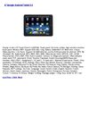 8Google Android Tablet 2.0