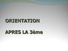 Présentation Lycée seconde