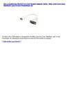 Cheap Price Electronics - Mini-DVI to VGA Female Adapter Cable - iMac (Intel Core Duo), MacBook, and 12-inch...