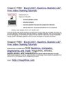 Excel 2007 Business Statistics â€“ Free Video Training Tutorials