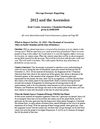 Cosmic Awareness sr010: 2012 and the Ascension