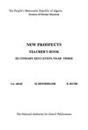NEW PROSPECTS TEACHER’S BOOK SECONDARY EDUCATION, YEAR THREE