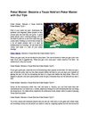 Poker Master: Become a Texas Hold’em Poker Master with Our Tips
