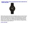 Michael Kors Women's MK5191 Chronograph Black Rubber Coated Gold-Tone Stainless Steel Watch