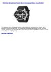 MICHAEL Michael Kors Watch, Men's Chronograph Black Strap MK8040