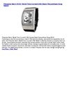 Phosphor Men's WC01 World Time Curved E-INK Black Polyurethane Strap Watch