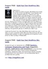 Build Your Own WordPress Site Guide, Makeuseof.com, Makeuseof.com Complimentary Guide, Twitter accounts, Facebook...