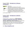 Introduction to Software Development, Free Technology Academy (FTA), free software development universe, the bazaar...