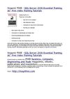Lynda.com Inc., SQL Server 2008 Essential Training â€“ Free Video Training Tutorials, SQL server, sql, database,...