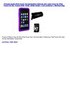 (Purple) Apple iPod Touch 3rd Generation Silicone skin case cover for iPod Touch 2G 3G, iTouch 8GB, 16GB, 32GB, 64GB...