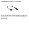 2.5mm (Male) To 3.5mm (Female) Stereo Audio Jack Adapter