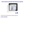 3 Pack of Premium Crystal Clear Screen Protectors for Apple iPad