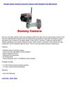 Zmodo Indoor Dummy Security Camera with Realistic Pan Movement
