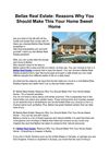 Belize Real Estate: Reasons Why You Should Make This Your Home Sweet Home