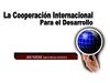 La cooperación internacional para el desarrollo