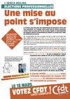 Après être passé chez FO et après avoir profité un maximum des actions de la CFDT, si nous allions à la CGT, il...