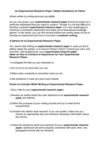 An Experimental Research Paper: Helpful Guidelines to Follow