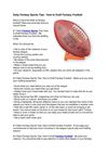 Daily Fantasy Sports Tips - How to Draft Fantasy Football