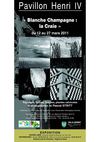 tract de l'exposition : "Blanche Champagne : la craie"