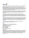 Biotage Introduces New SNAP XL Flash Purification Cartridges for Large Scale Separations