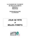Jour de fête à Belles-Forêts