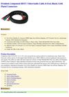  Premium Component HDTV Video/Audio Cable (6 Feet Black) Gold Plated Connectors Lgp