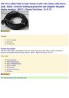  10ft SVGA HD15 Male to Male Monitor Cable with 3.5mm Audio Stereo Jack - Black - Great for hooking up projectors and...