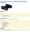  QVS DVI-D Male to DVI-I Female DualLink HDTV/HDCP Adaptor (HSDVI-MF) QVS