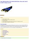  Super High Resolution GOLD HDMI-HDMI Black / Blue cable 1.8m 6ft for HdTV Plasma Lcd Ps3 eforcity