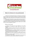 5 Bilan de la réforme de la voie professionnelle