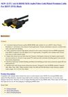  NEW 15 FT / 4.6 M HDMI M/M Audio/Video Gold Plated Premium Cable For HDTV DVD Black eforcity