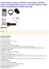  GTMax USB Car Charger + USB Home Travel Charger + USB Data Cable + Clear Silicone Skin Cover Case + LCD Screen...