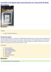 Electronics GGS Dslr LCD Optical Glass Screen Protector for Canon EOS 5D Mark II 2 Camera GGS
