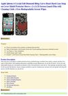  Apple Iphone 4 Crystal Full Diamond Bling Curve Heart Hard Case Snap on Cover Shield Protector Sleeve + 2 x LCD...