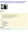  Black Bumper Soft Tpu Skin Gel Cover Case for Apple Iphone 4 4g 4th Gen + Front and Back Lcd Screen Guard +...