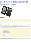  Black Carbon Fiber Fabric Leather Design Snap on Hard Skin Shell Protector Faceplate Cover Case for Htc Hd7 + Lcd...
